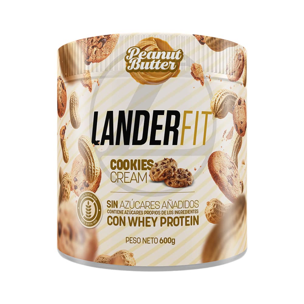 Anúncio: MANTEQUILLA DE MANÍ LANDERFIT COOKIES & CREAM 600GR