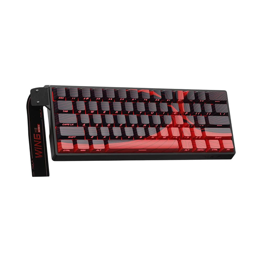 Anúncio: TECLADO MECÁNICO AULA WIN68 HE MAX 65% BLACK AND RED