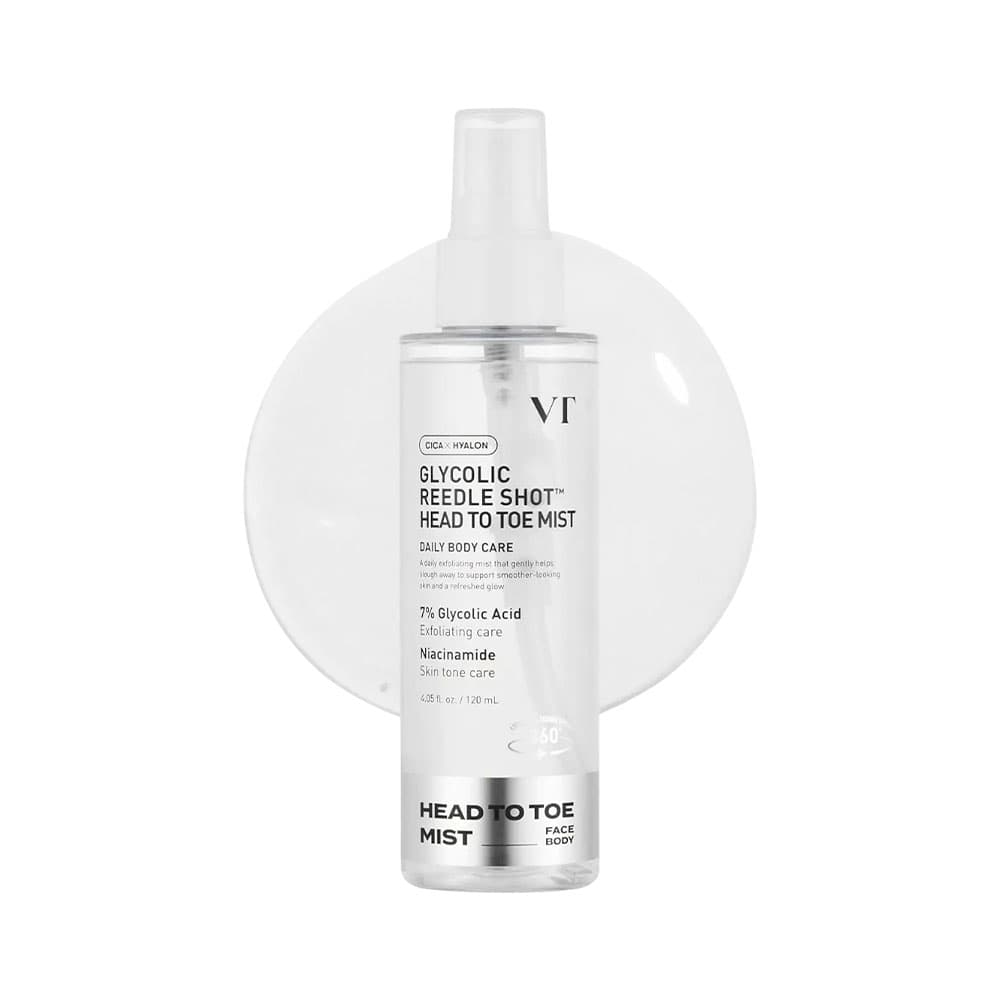 Anúncio: MIST VT COSMETICS GLYCOLIC REEDLE SHOT HEAD TO TOE 120ML