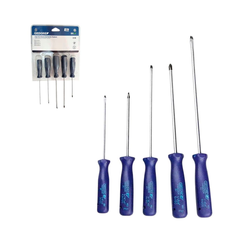 Anúncio: KIT DE DESTORNILLADORES GEDORE 150-160S2 5 PIEZAS