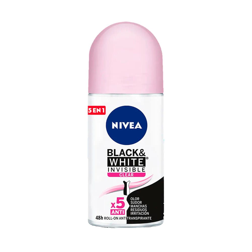 Anúncio: DESODORANTE NIVEA WOMEN ROLL-ON BLACK & WHITE 48H 50ML