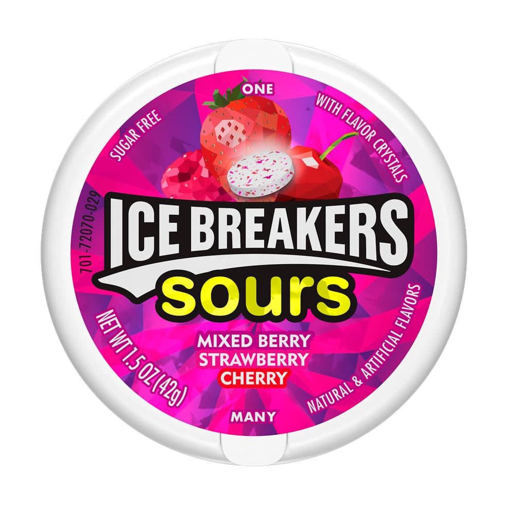 Anúncio: CARAMELO ICE BREAKERS SIN AZÚCAR SOUR MIXED BERRY 42G