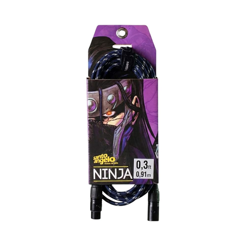 Anúncio: CABLE DE AUDIO SANTO ANGELO NINJA XRL 03FT 0.91M NEGRO