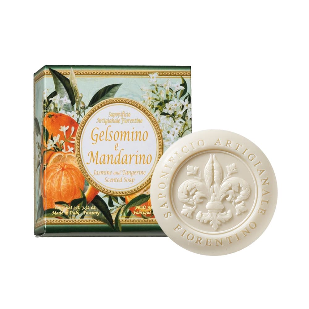 Anúncio: JABÓN DE TOCADOR FIORENTINO GELSOMINO E MANDARINO 100G