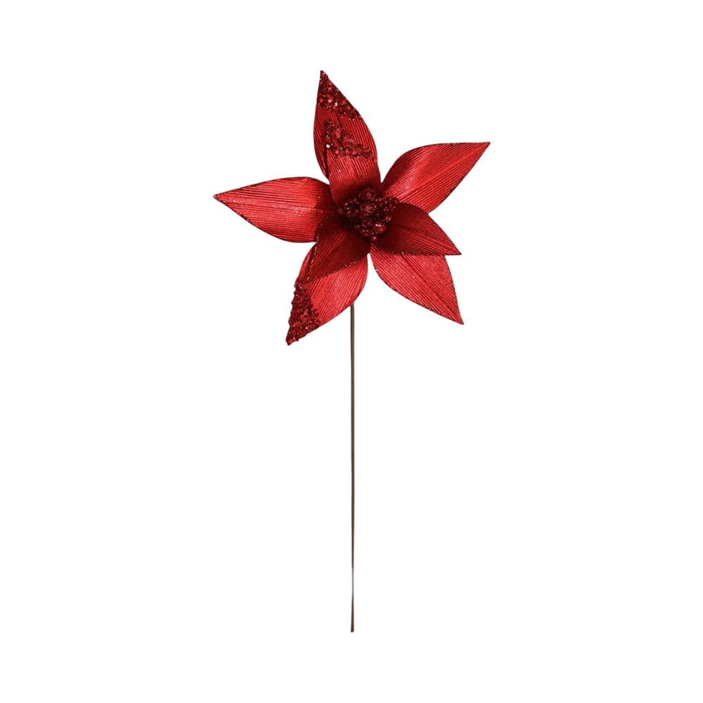 Anúncio: FLOR NAVIDEÑA SANTINI 140-4101081 28 X 35 CM ROJO
