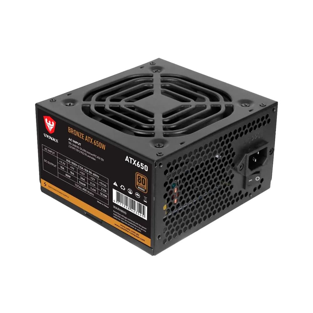 Anúncio: FUENTE DE ALIMENTACIÓN SATE ATX 650W BRONZE 80 PLUS NEGRO