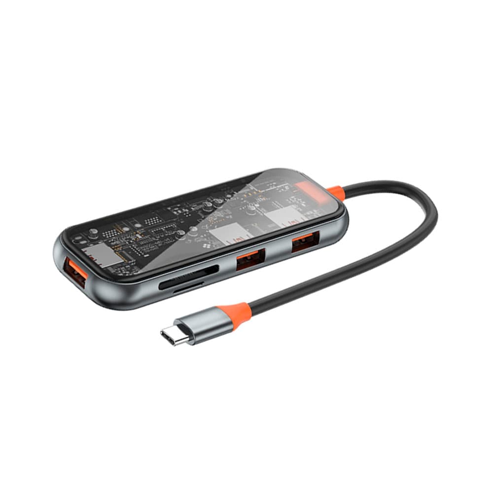 Anúncio: ADAPTADOR HUB WIWU CB005 CYBER 5 EN 1 GRAY