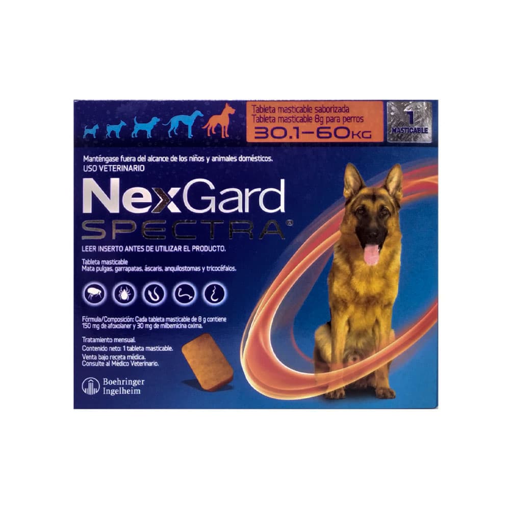 Anúncio: ANTIPARASITARIO NEXGARD SPECTRA 30.1-60KG 1 TABLETA