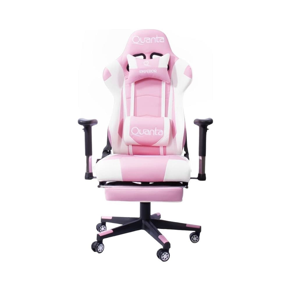 Anúncio: SILLA GAMER QUANTA EMPEROR QTGC20 BLANCO - ROSA