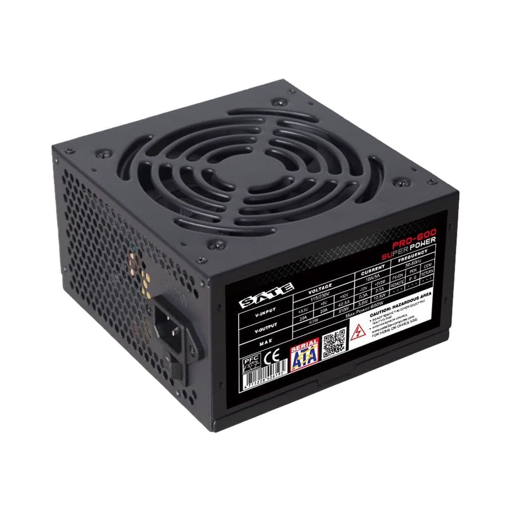 Anúncio: FUENTE DE ALIMENTACIÓN SATE PRO-600 NEGRO