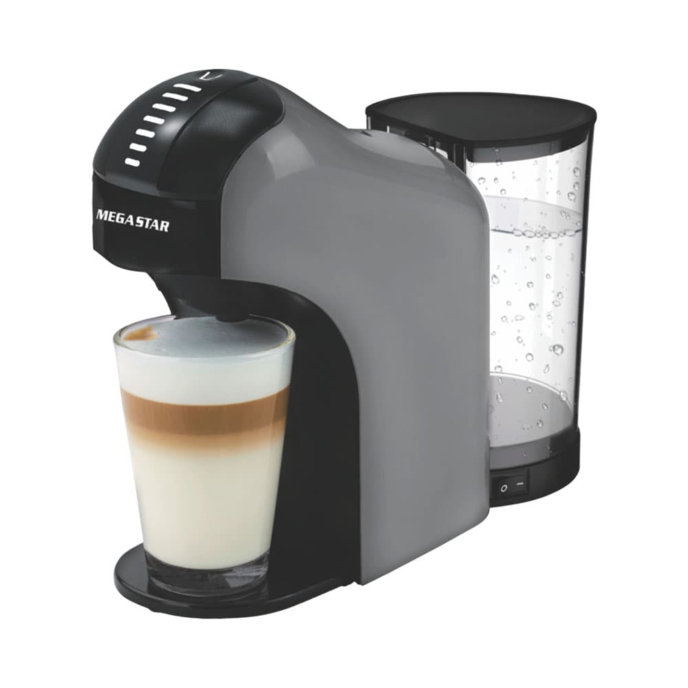 Anúncio: CAFETERA MULTICÁPSULA MEGA STAR CAF02G 900ML 1400W 220V GRIS - NEGRO