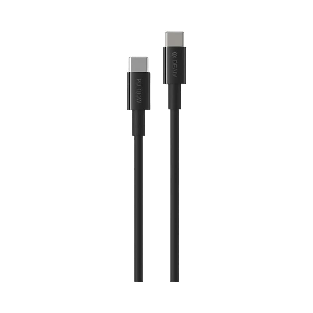 Anúncio: CABLE DEVIA SMART SERIES EC317 USB-C A USB-C 100 W 1.5 METROS NEGRO