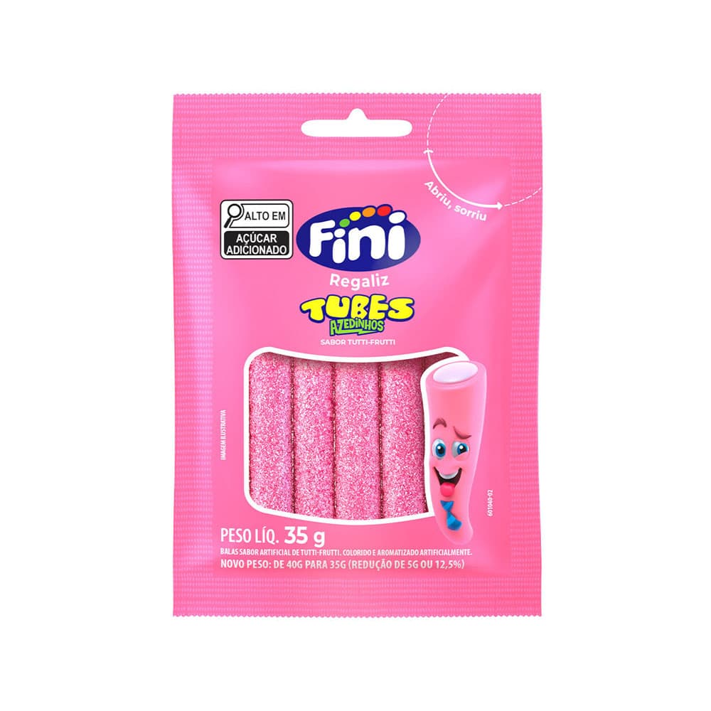 Anúncio: DULCES FINI REGALIZ TUBES SABOR TUTI FRUTTI 35G