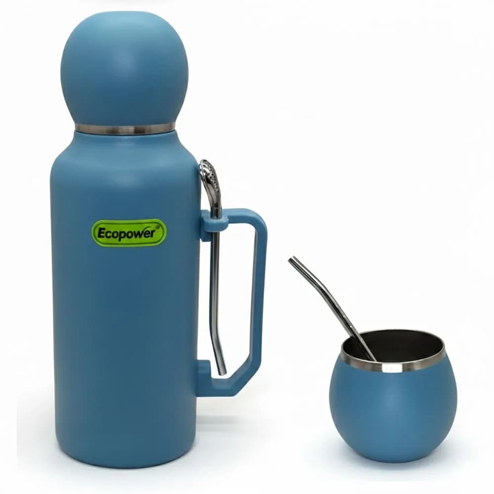 Anúncio: Ecopower Termo EP-G111 1300ML C/guampa+bombilla Azul