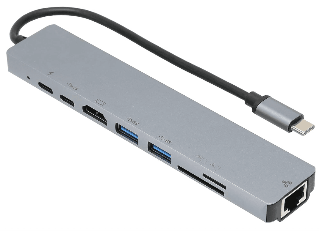 Anúncio: Trove Hub USB-C 8 En 1 USB/USB-C/HDMI/SD/RJ45