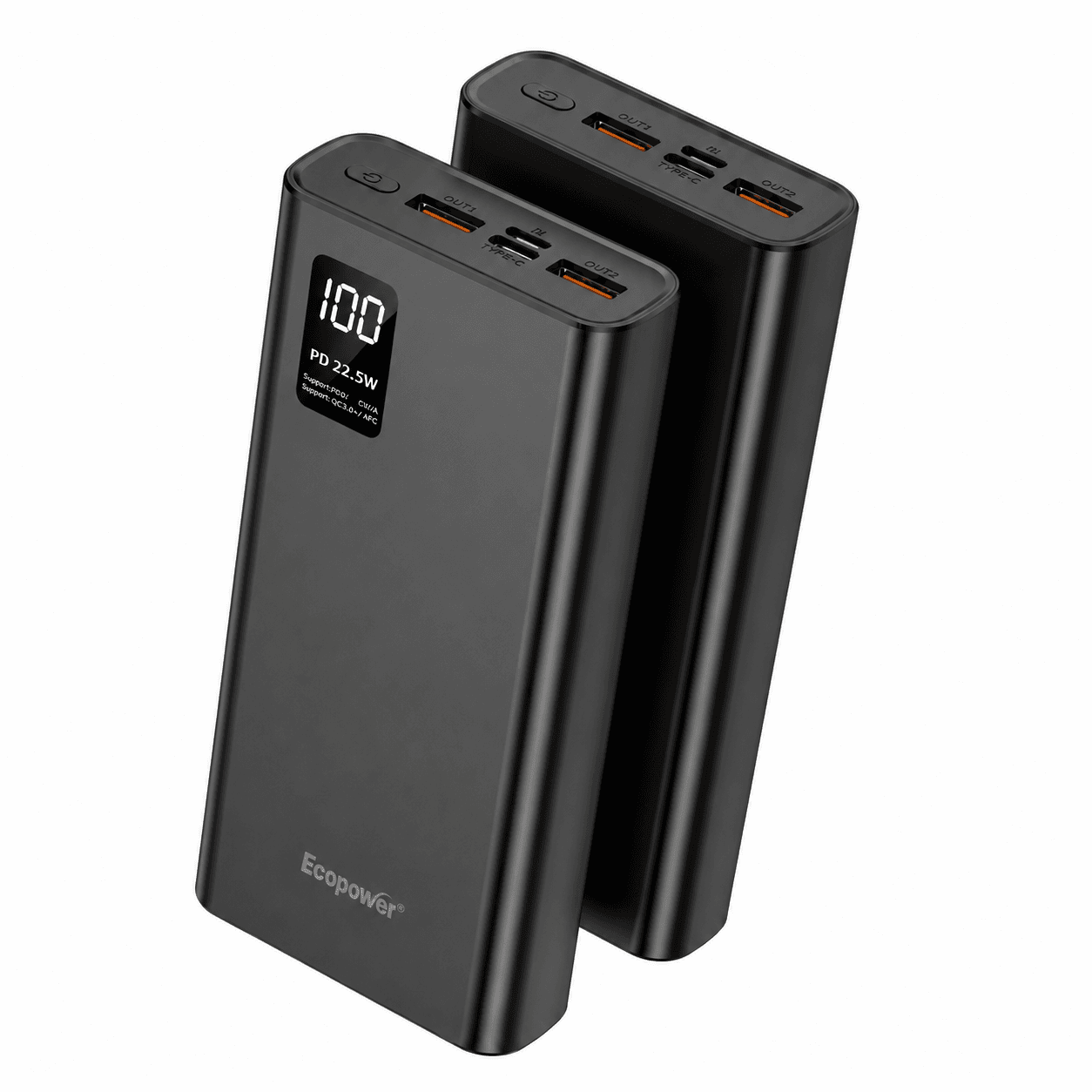 Anúncio: Ecopower Cargador Portatil EP-C502 20000MAH Negro