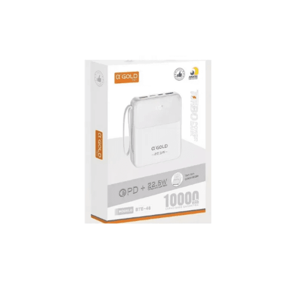 Anúncio: A'gold Cargador PRO BTE-48 10000MAH Turbo & Pd 22.5W White
