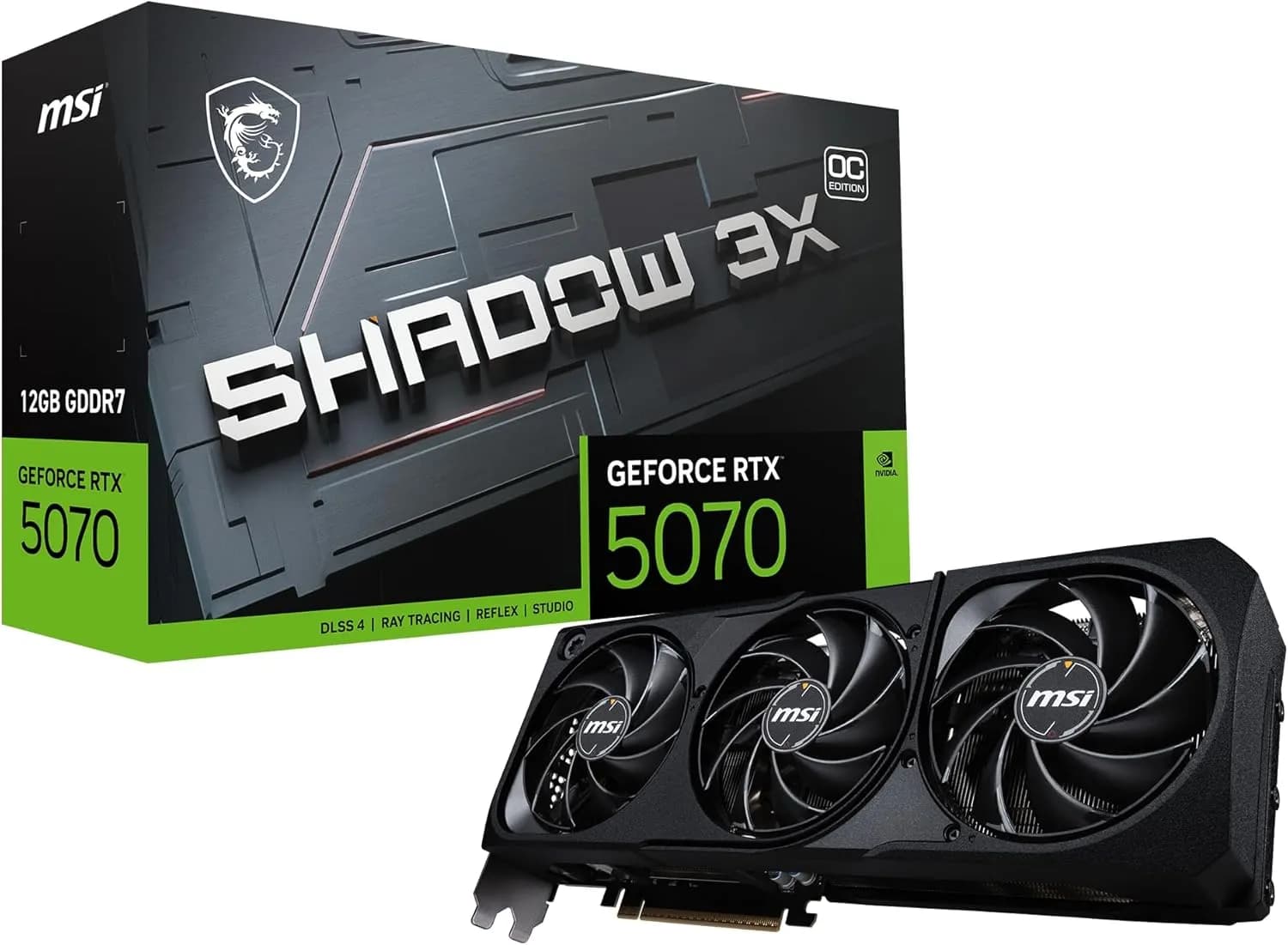 Anúncio: Msi Placa De Video Geforce RTX5070 Shadow 3X Oc 12GB GDDR7