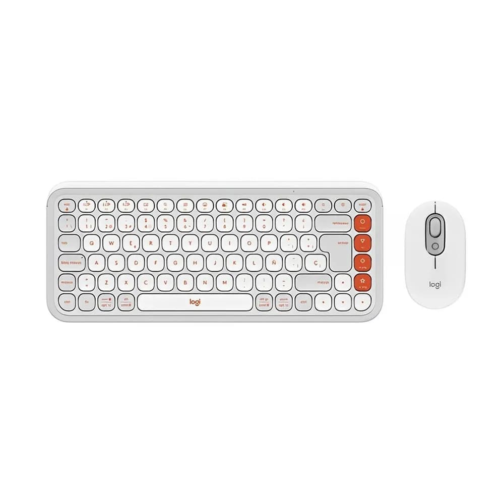 Anúncio: Logitech Teclado+mouse Pop Icon Combo Esp 920-013055 White
