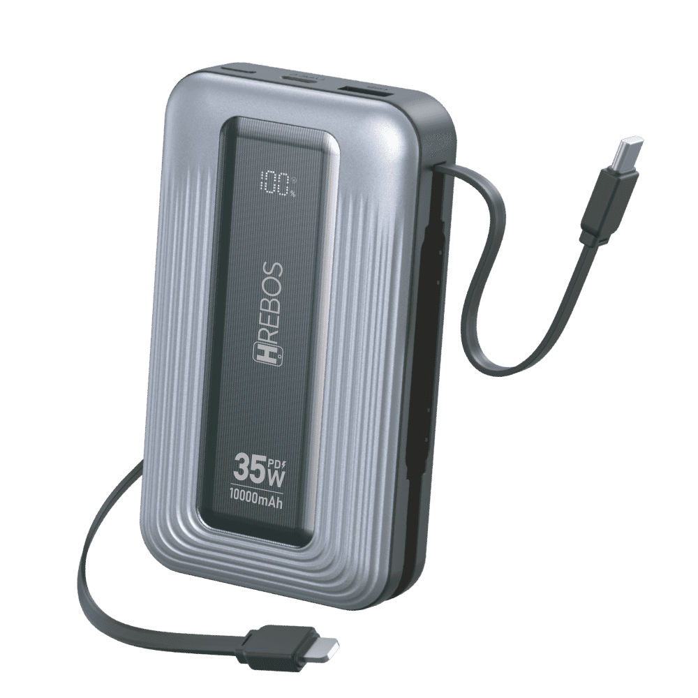 Anúncio: Hrebos Cargador Portatil PB-961 Premiun 10000MAH 35W Cinza