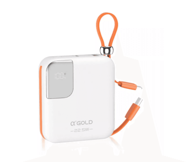 Anúncio: A'gold Cargador PRO BTE-48A 10000MAH Turbo & Pd 22.5W White/orange