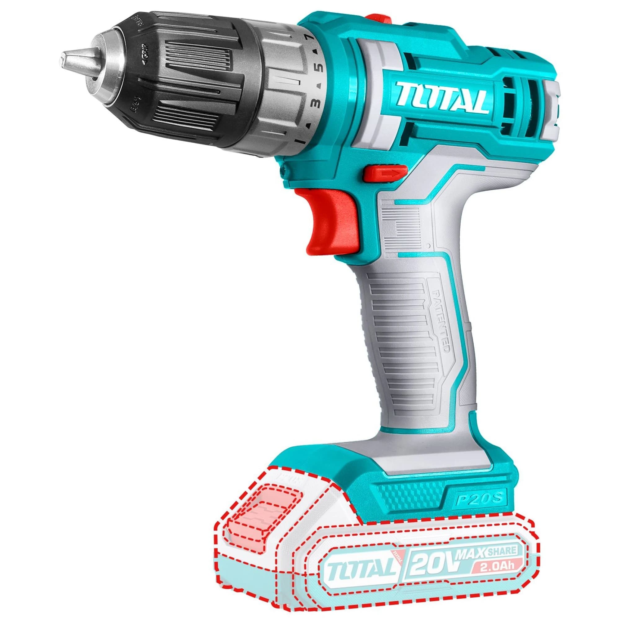 Anúncio: Total Taladro TDLI200515 Inalambrico 20V