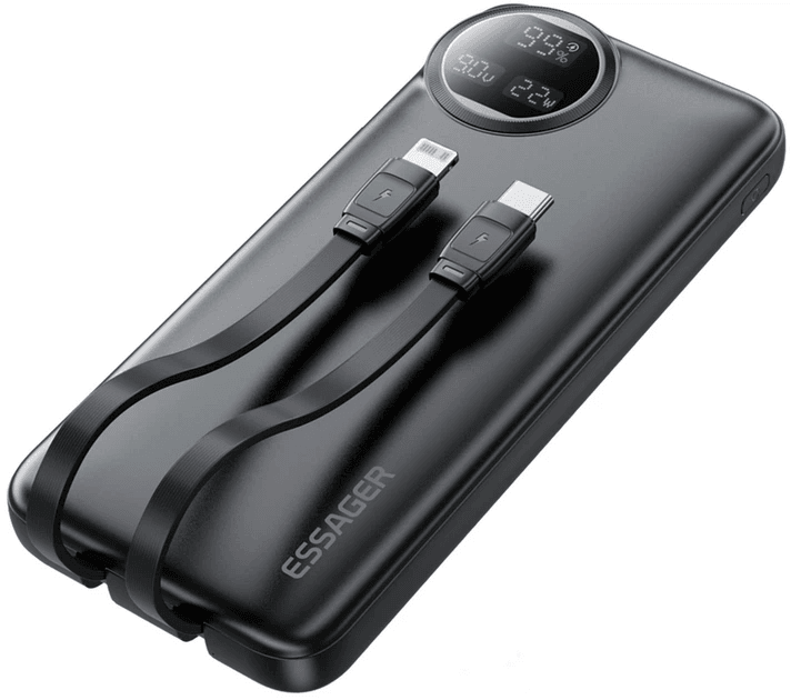 Anúncio: Essager Cargador Portatil EDY1W-YT01-Z 10000MAH 22.5W Black