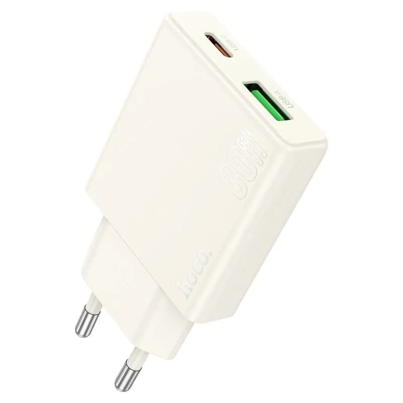 Anúncio: Hoco Cargador N45 30W Doble Entrada Blanco
