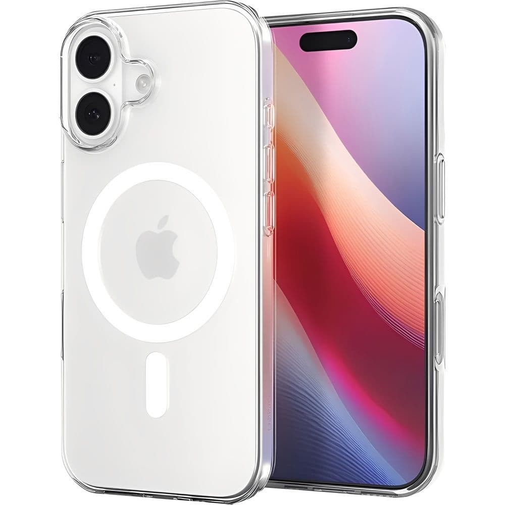 Anúncio: Capa Spigen Crystal Hybrid MagFit ACS09649 para iPhone 17 - Clear White