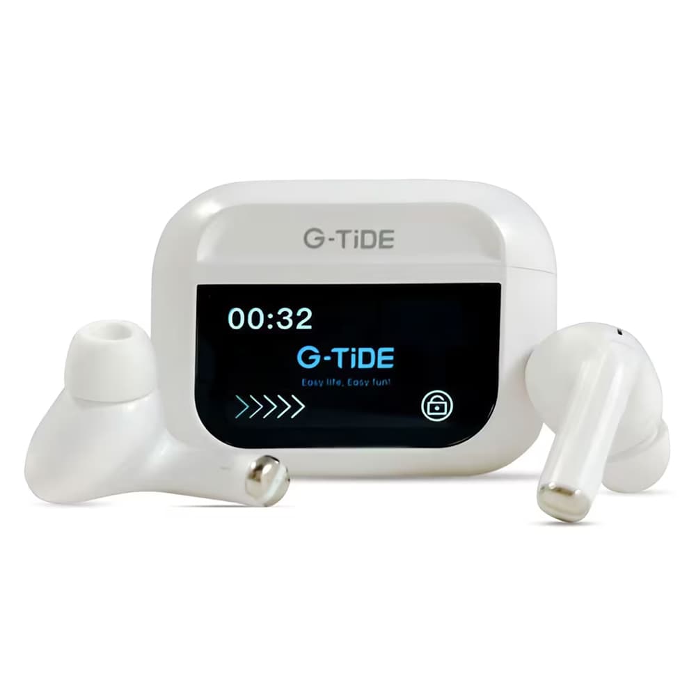 Anúncio: Fone de Ouvido Sem Fio G-Tide Future Pod com Tela Touch / Bluetooth / Microfone - White