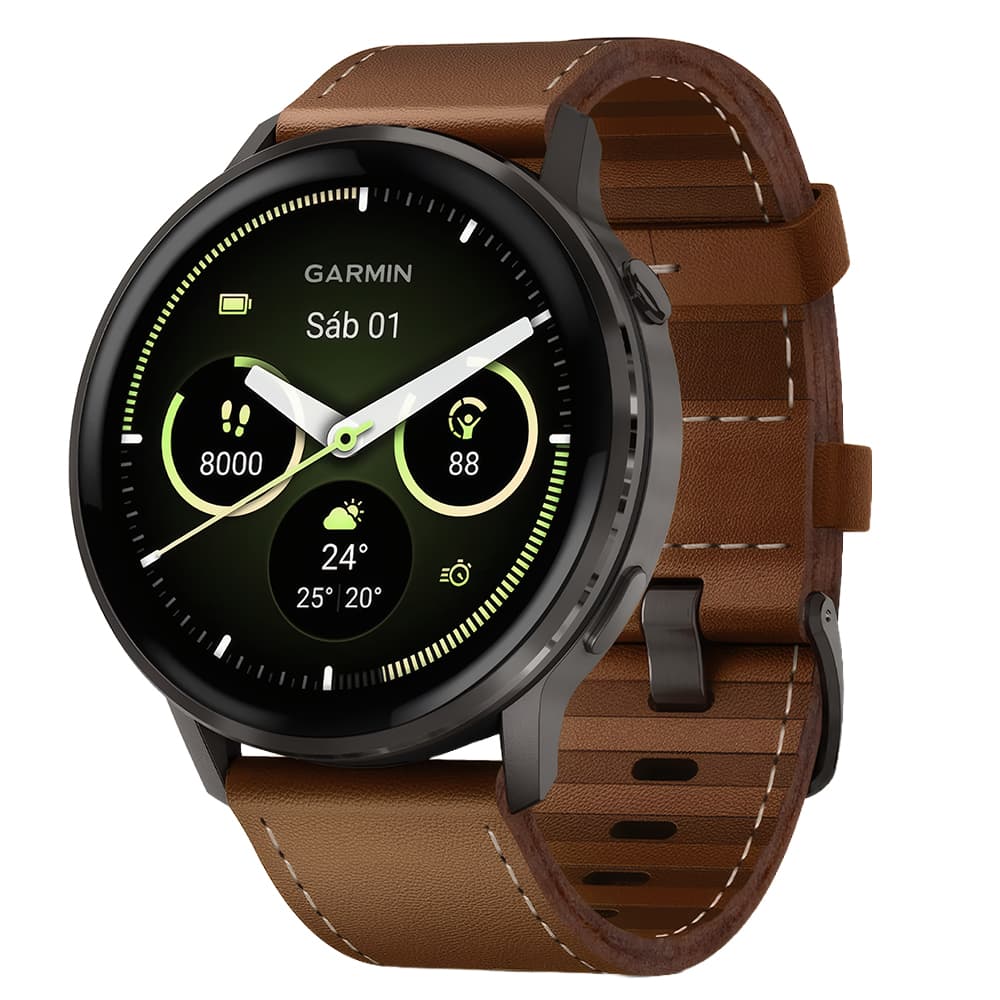 Anúncio: Smartwatch Garmin Venu 4 010-03014-03 com 45mm / Tela AMOLED 1.4 / Bluetooth / ANT+ / Wi-Fi / 5 ATM - Slate Brown