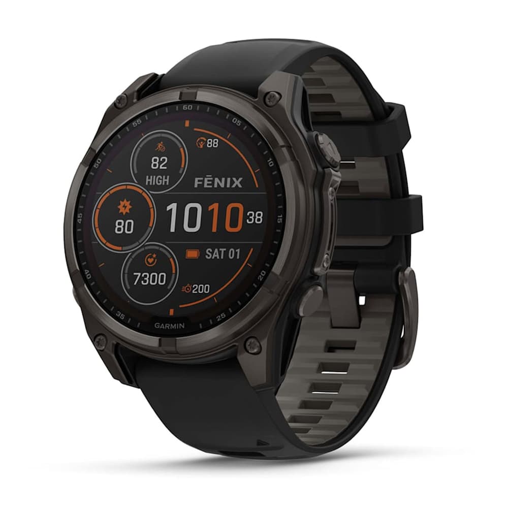 Anúncio: Smartwatch Garmin Fenix 8 Sapphire Solar 010-02906-10 de 47mm com Power Sapphire / 32GB / 10 ATM / Wi-Fi - Gray