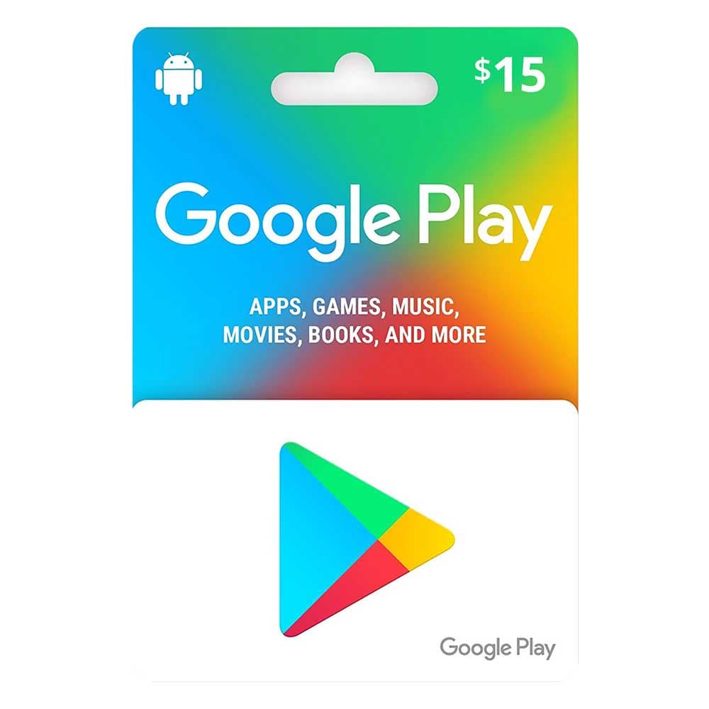 Anúncio: GOOGLE PLAY GIFT CARD 15$