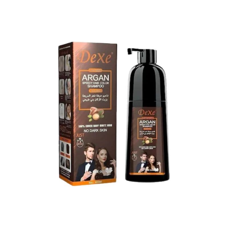 Anúncio: DEXE ARGAN SPEEDY HAIR COLOR SHAMPOO D.BROWN 420ML