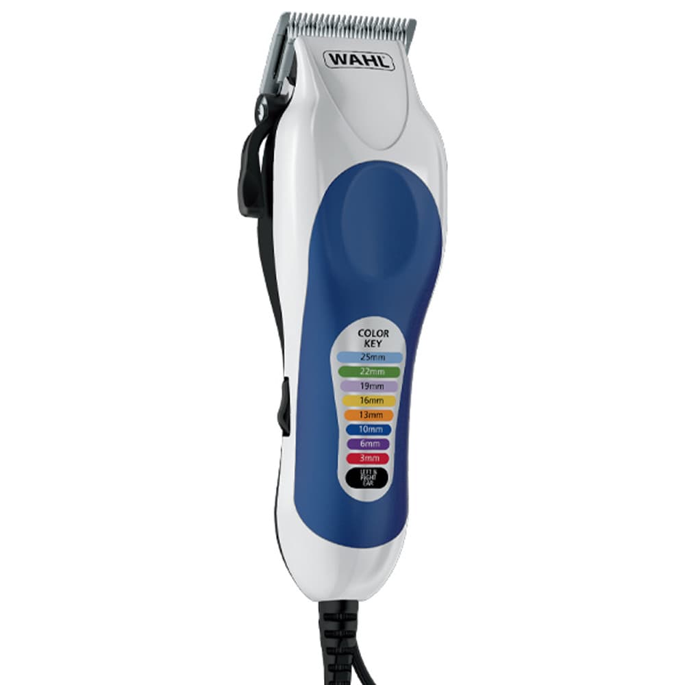 Anúncio: Máquina de Cortar Cabelo Wahl Color Pro 79400-608 20 Peças 120V – Branca/Azul