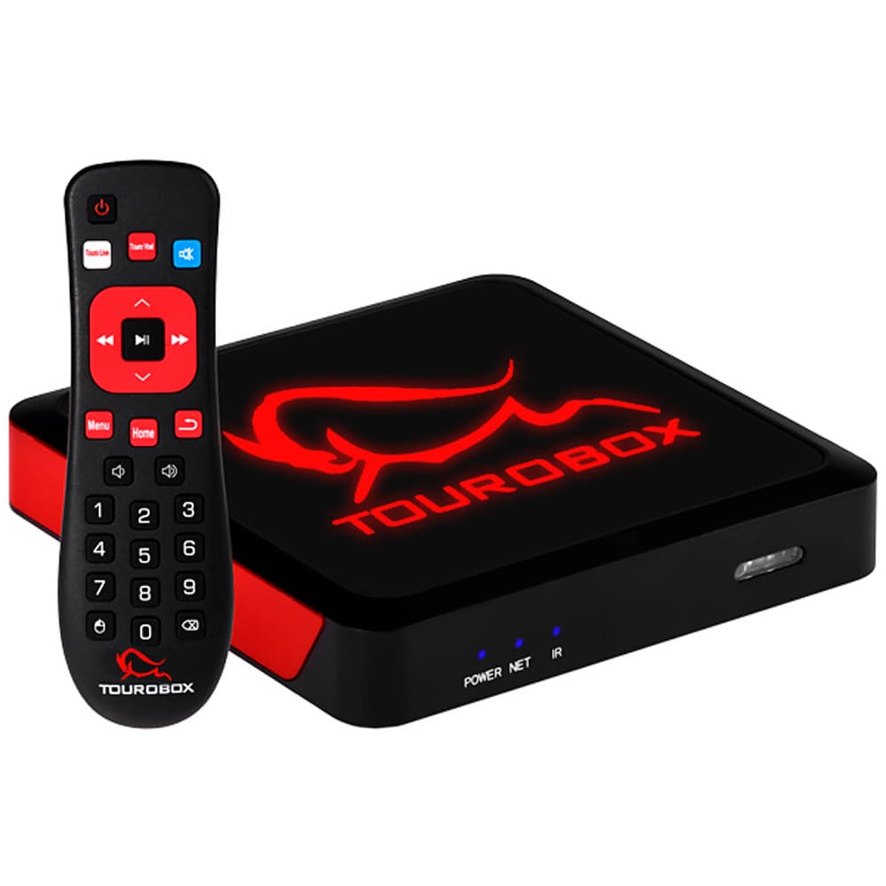 Anúncio: Receptor FTA Tourobox 4K Ultra HD 8GB+ 1GB Wi-Fi/HDMI/USB Bivolt – Preto/Vermelho