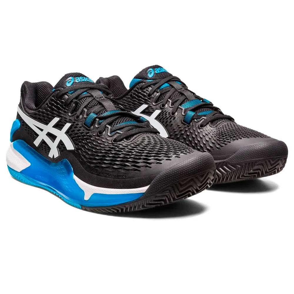 Anúncio: Tênis ASICS Masculino 1041A375.001 42.5 Gel Resolution 9 Clay – Black/White
