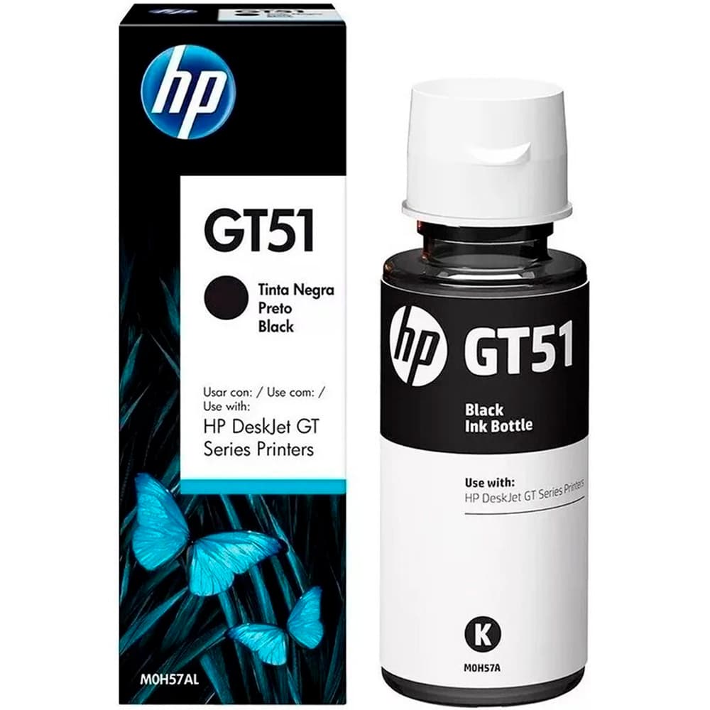 Anúncio: Frasco de Tinta HP GT51 80ML – Preta M0H57AL