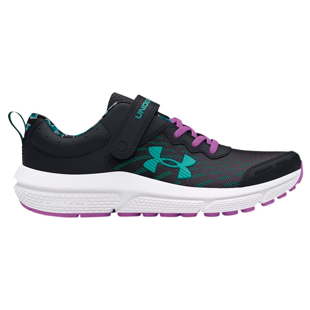 Anúncio: Tênis UNDER ARMOUR Infantil Feminino Assert 10 AC Printed 30 Preto/Roxo – 3027407-001