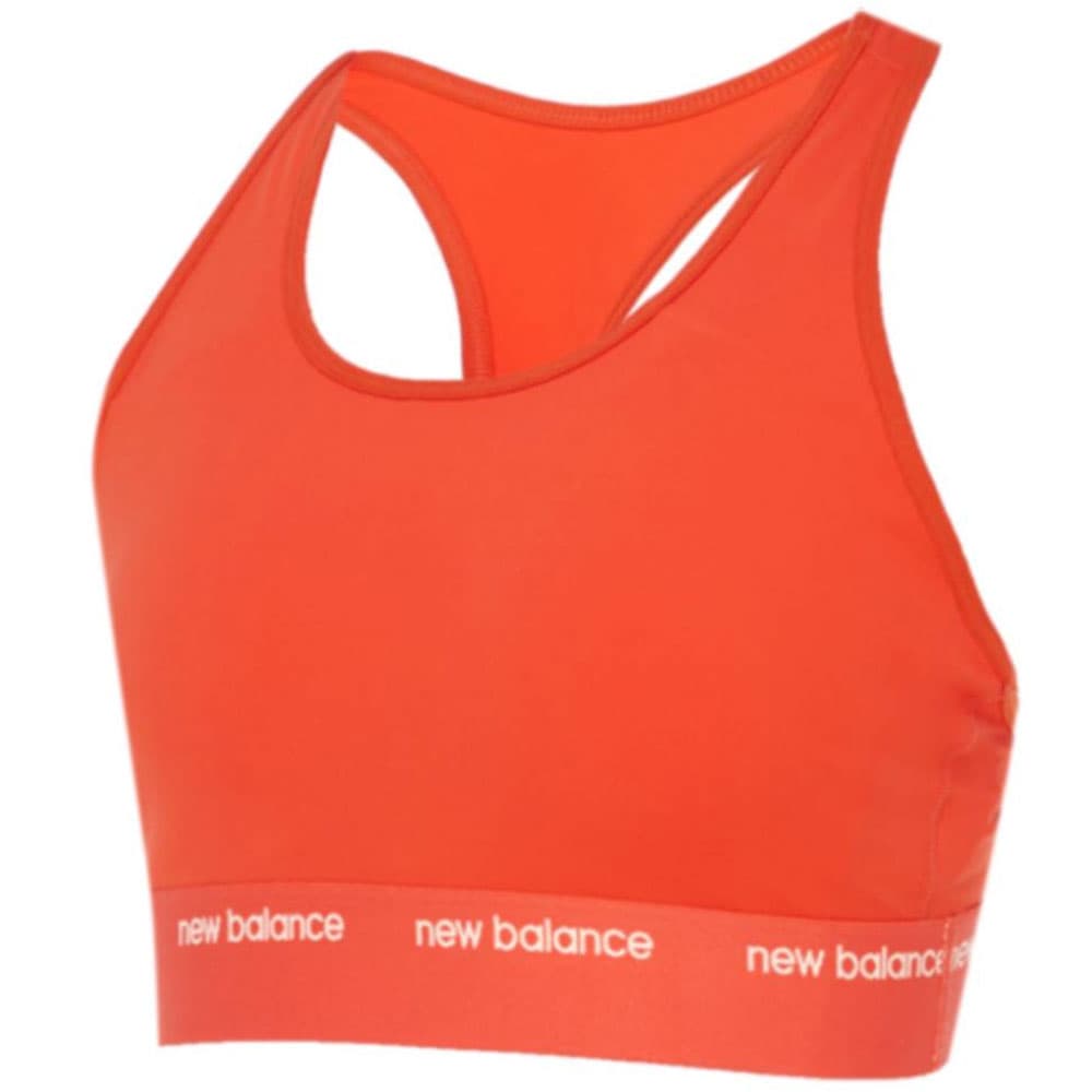 Anúncio: Top New Balance Feminino Medium Support Sleek Pace L Laranja – WB41048NEF
