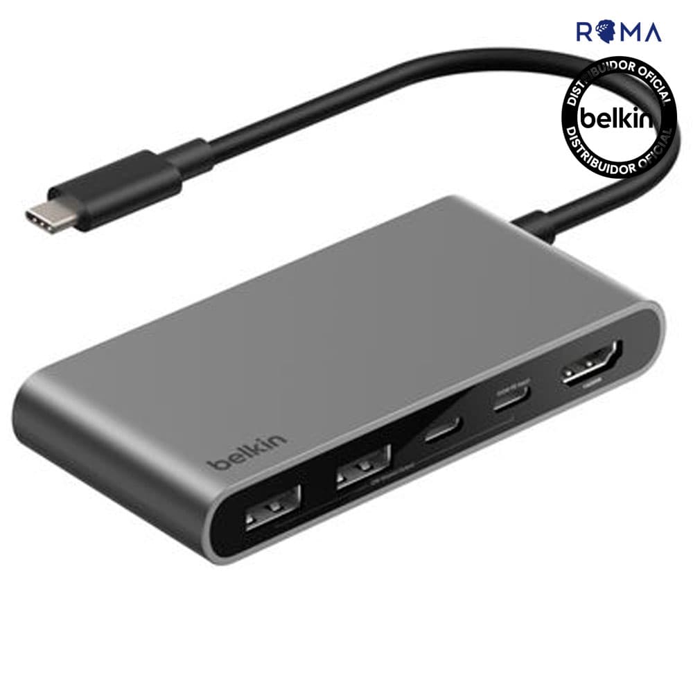 Anúncio: Hub Belkin AVC022FQSGY USB-C (2 USB-A/2 USB-C/HDMI)5IN1 – Space Gray