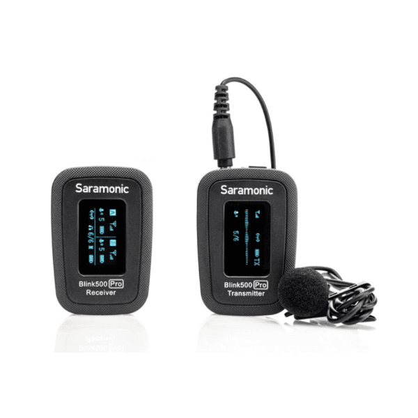 Anúncio: Sistema de microfone sem fio Saramonic Blink500 Pro B1 com Microfone de Lapela 3.5mm (1 Transmissor + 1 Receptor) - Preto