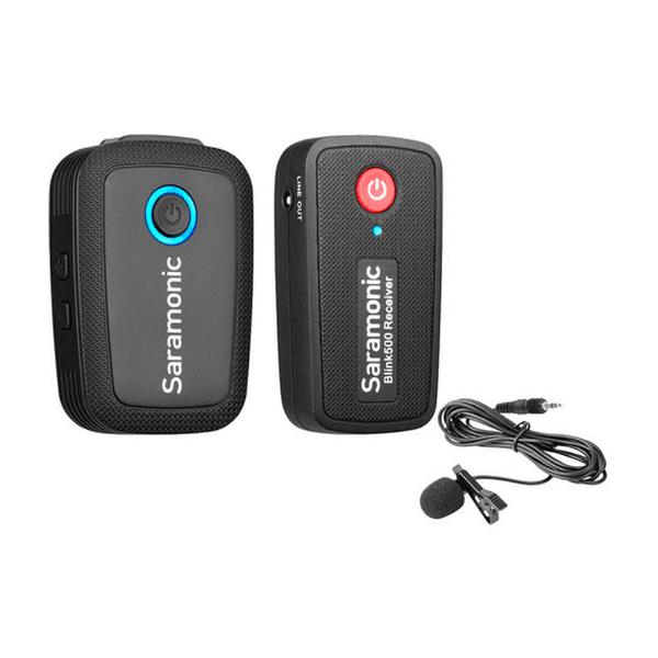 Anúncio: Sistema de microfone sem fio ultracompacto Saramonic Blink500 B1(TX+RX) de canal duplo de 2,4 GHz com lapela