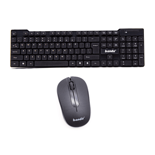 Anúncio: Kit Teclado e Mouse Sem Fio Banda W500 2.4GHz - Preto