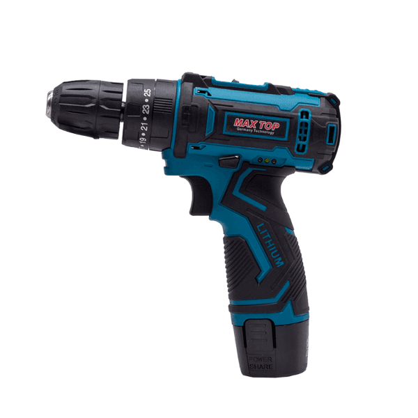 Anúncio: Furadeira e Parafusadeira sem fio MAX TOP 12V CG-2001 50-60HZ com 2 Baterias - Azul/Preto