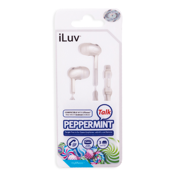 Anúncio: Fone de Ouvido Com Fio Iluv In-Ear (PPMINTSWH) Earphone Peppermint Com Microfone / 3.5MM - Branco