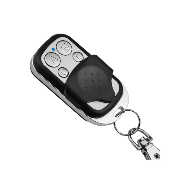 Anúncio: Controle Remoto Com 4 Botões (A/B/C/D) RF433MHz Codigo fixo De Longo Alcance para Automação, portão e módulo relé - Prata/Preto