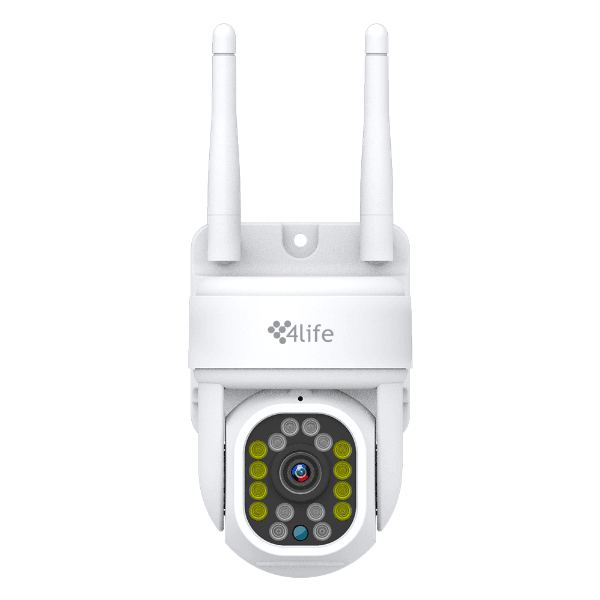 Anúncio: Camera de Segurança 4life Smart Wifi Outdoor 360° 2a Geração (FLD7G) 2.5K / 4MP / Microfone / Alarma / Detecção Humana / Visao Noturna /App Tuya Smart Life - Branco
