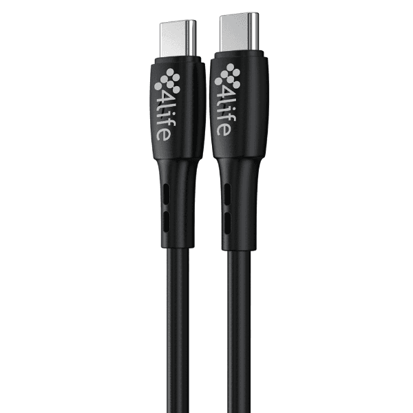 Anúncio: Cabo 4life USB-C / USB-C (FLWCC601B) 1 Metro / 60W / 3A - Preto