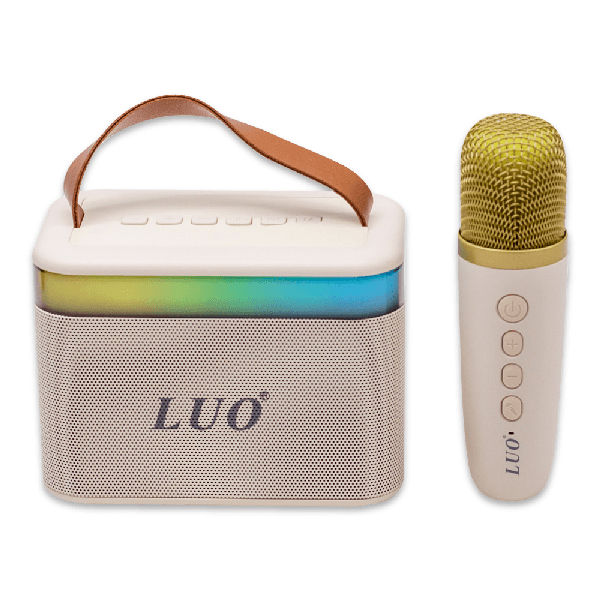 Anúncio: Mini Speaker / Caixa de Som Portátil Luo LU-3170 Com Microfone / Bluetooth / AUX / USB / TF / Recarregável - Bege